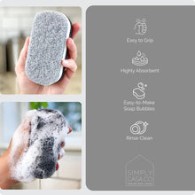 Load image into Gallery viewer, Modern Kitchen Dish Cleaning Sponge 6-Pack – Stylish &amp; Durable | SimplyCasa